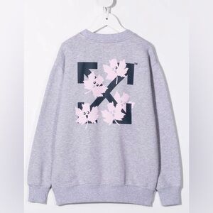 Off-White Kids marker logo-print cotton sweatshirt, size 6